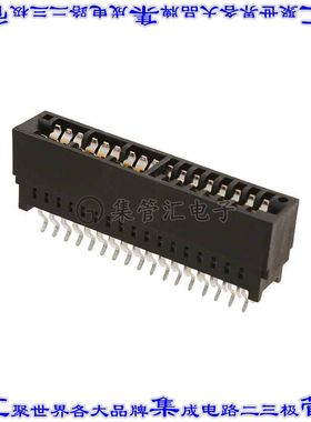 2007088-1 卡边缘连接器22(16+6电源)母头2排2.54mm黑色镀金