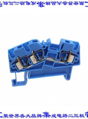 AS4/3/BU 端子块连接器3POS馈通式6.0mm蓝色10-22AWG