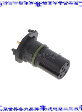 1439942 圆形连接器4POS插件母插口焊接镀金通孔