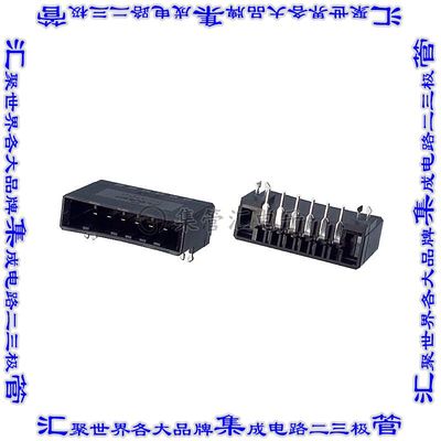 1-178296-5 针座连接器6POS接头3.81mm公形插针通孔直角锡