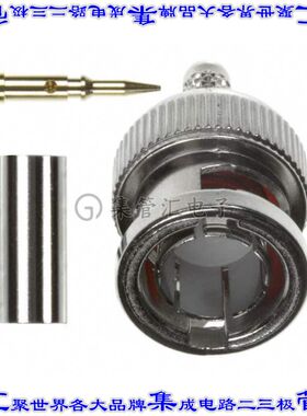 112521 同轴连接器BNC插头公引脚压接75欧姆自由悬挂