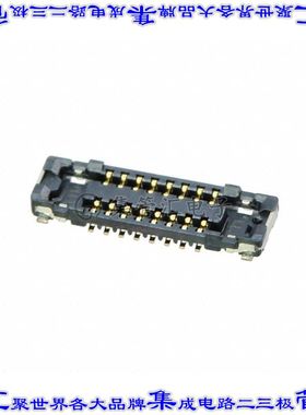 AXG116144A 板对板连接器16POS插口中央触点带2排0.35mm表贴SMD镀