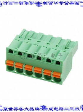 1902152 端子块连接器6POS插头母插口5.08mm绿色自由悬挂