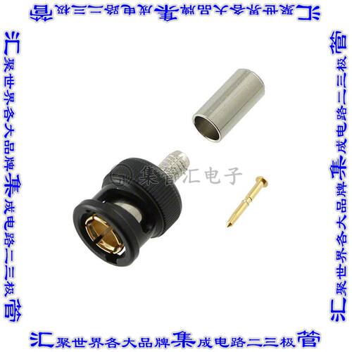 UPL2000-D19 同轴连接器BNC插头公引脚压接75欧姆自由悬挂