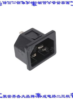 6173.0014 电源接入连接器3POS插座公型片状插脚IEC320-C22面板安