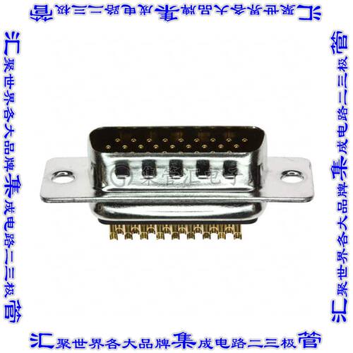 180-M26-103L001 连接器26POS插头公引脚3排D-Sub高密度面板安装