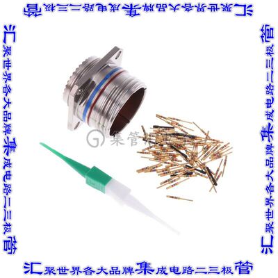 D38999/20FG35PN 圆形连接器79POS插座公形引脚压接镀金面板安装