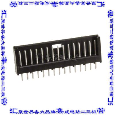 280375-1 针座连接器15POS接头2.54mm公形插针通孔直针锡