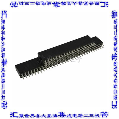 1375963-4 背板连接器104POS非叠通式4排2.54mm通孔黑色