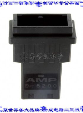 1-353046-2 矩形连接器外壳2POS插头10.16mm公形引脚黑色自由悬挂