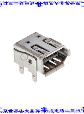 539840681 0539840681连接器火线(IEEE1394)插座6POS通孔直角
