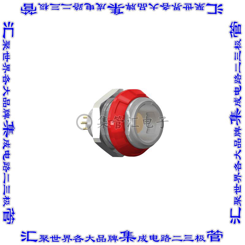 G51MC7-P05LJG0-0020 圆形连接器5POS插座母插口焊杯镀金面板安装