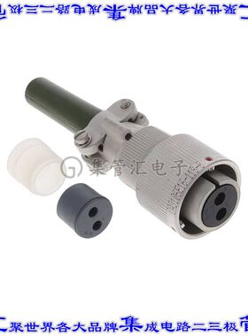 CA3106E16-11S-B-A241 圆形连接器2POS插头母插口压接银自由悬挂