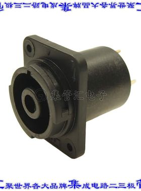 FCR20642 圆形连接器4(3电源+PE)插座母插口焊接镀金面板安装