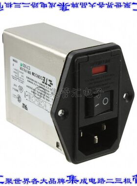 PE0S0SMXE 电源接入连接器3POS插座公插片模块IEC320-C14面板安装