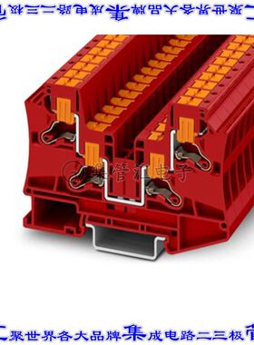 1291927 端子块连接器4POS馈通式8.2mm红色8-20AWG