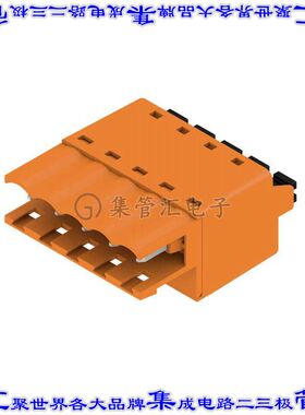 1335360000 端子块连接器5POS插头公引脚5.08mm橙色自由悬挂
