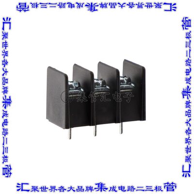 A20220307 端子块连接器3电路隔板接线座9.53mm螺钉带紧固板