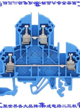 1206.5 端子块连接器4POS馈通式2排5.0mm蓝色12-22AWG