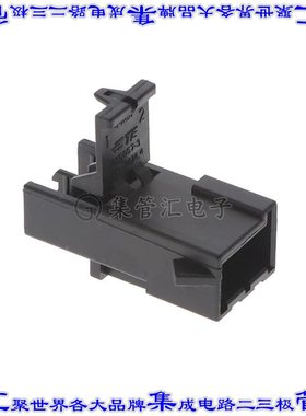 365057-3 矩形连接器外壳2POS插头公形引脚黑色自由悬挂