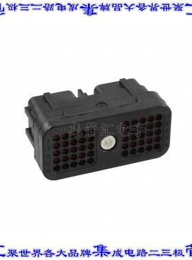 DRC26-50S01 矩形连接器外壳50POS插头5排母形插口黑色自由悬挂