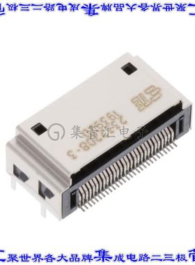 2332208-3 卡边缘连接器56POS母头2排0.6mm黑色镀金