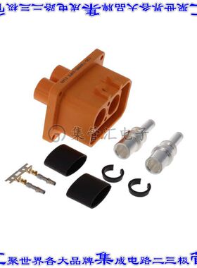 ELRA2A2510 矩形连接器2POS插座16mm公引脚橙色压接面板安装