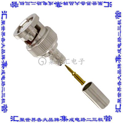 68175-5RFX 同轴连接器BNC插头公引脚压接50欧姆自由悬挂