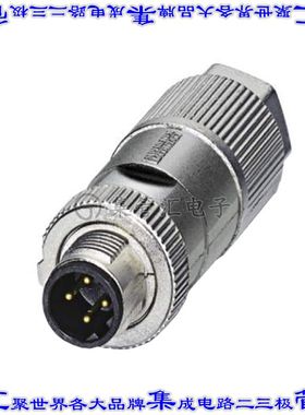 1411068 圆形连接器4POS插头公引脚IDC镀金自由悬挂