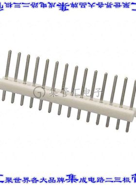 1-640452-4 针座连接器14POS接头2.54mm公形插针通孔直针锡