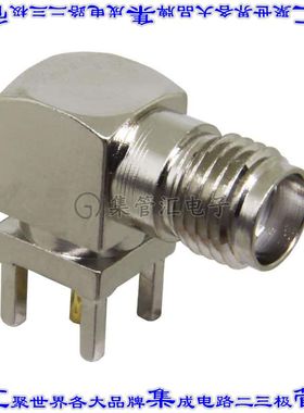 CONSMA002 同轴连接器SMA插座母插槽焊接50欧姆通孔直角