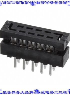 TCMD-05-01 矩形连接器10POS接头2排2mm公引脚黑色IDC锡自由悬挂