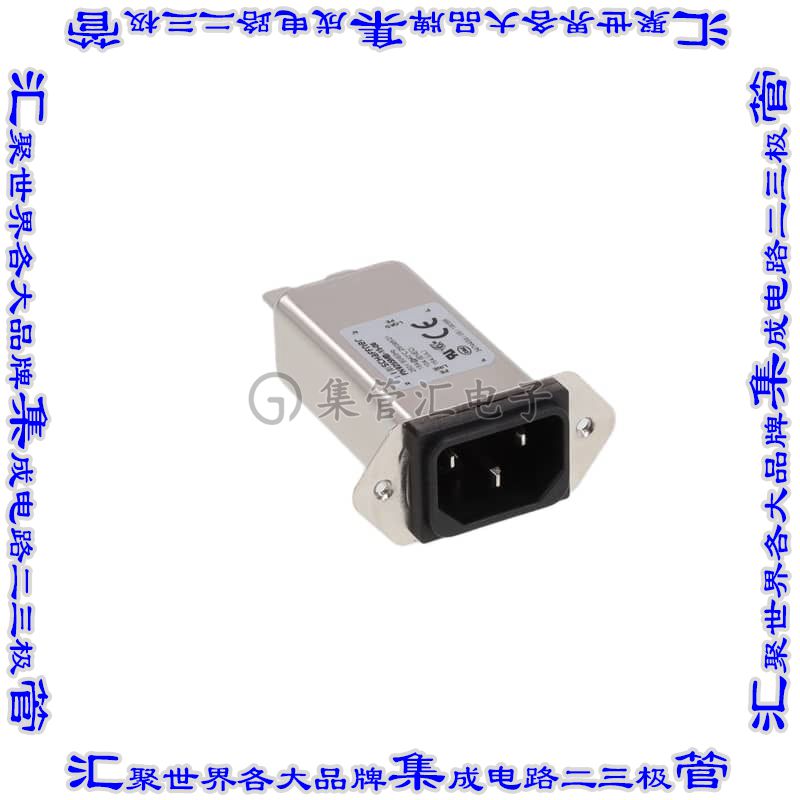 FN9255MB-15-06 电源接入连接器3POS插座公型片状插脚IEC320-C14