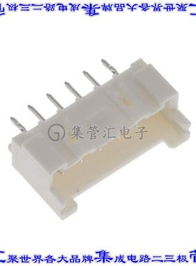 1969730-6 针座连接器6POS接头2.5mm公形插针通孔直针锡