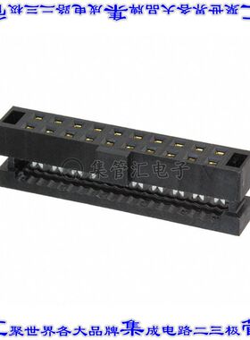 TCSD-10-01-F-N 矩形连接器20POS插座2排2mm母插口黑色IDC镀金自