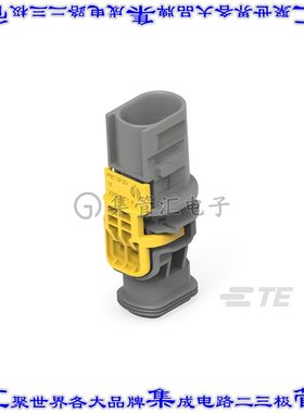 2-2382274-1 矩形连接器外壳2POS插头4mm公形引脚灰色自由悬挂