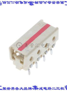 3-2106751-4 连接器4POS单条导线4mm通孔直角IDC24AWG天然色