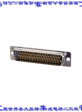 DDM50PK87 连接器50POS插头公引脚3排D-Sub面板安装