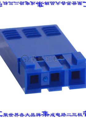 65240-003LF 矩形连接器外壳3POS插座2.54mm母形插口蓝色自由悬挂