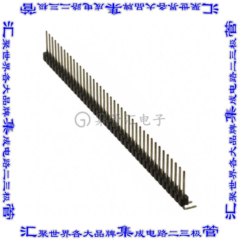 PRPC040SGAN-M71RC 针座连接器40POS分离式2.54mm公形插针通孔直