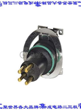 1412264 圆形连接器4POS插头公引脚焊接镀金表面贴装