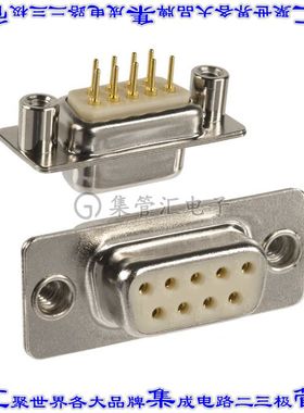 172-E09-213R021 连接器9POS插座母插口2排D-Sub面板安装通孔