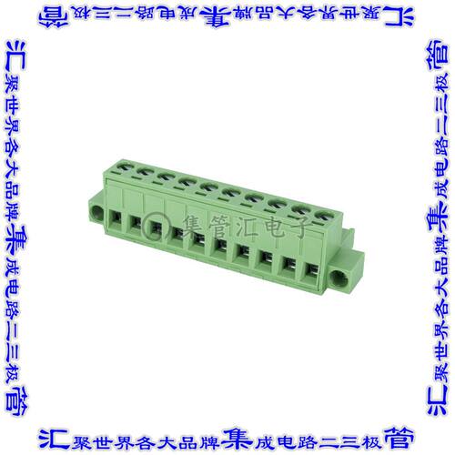 2ESDVM-10P 端子块连接器10POS插头母插口5.08mm绿色自由悬挂