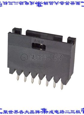 5-103080-5 针座连接器7POS接头2.54mm公形插针通孔直针锡