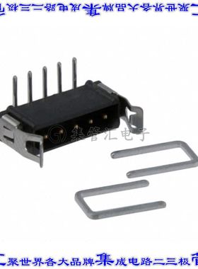 M80-8420542 针座连接器5POS接头2mm公形插针通孔直角镀金