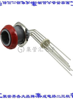 PLB3G220008 圆形连接器8POS插座母插口焊接镀金面板安装通孔直角