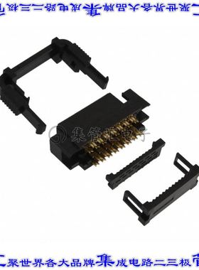 P50-030S-EA 矩形连接器30POS插口2排1.27mm中央带触点黑色IDC镀