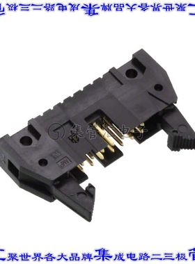 5499345-2 针座连接器14POS接头2排2.54mm公形插针通孔直角镀金