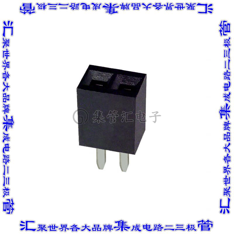 PPTC021LFBN-RC 针座连接器2POS插座2.54mm母形插口通孔直针锡