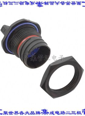 2102351-4 圆形连接器8POS插座公形引脚焊接面板安装